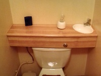 kleines WiCi Mini Handwaschbecken für Gäste WC - Herr C (Frankreich - 81) - 3 auf 4 (nachher)